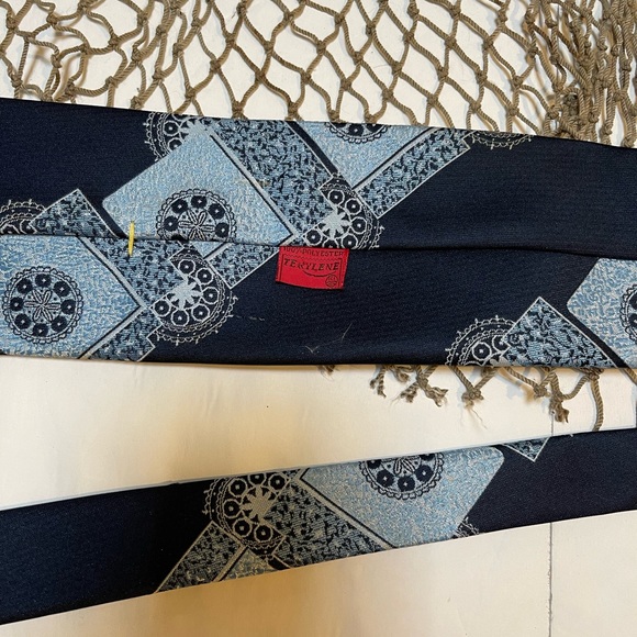 Men's Vintage Terylene Polyester Tie Portugal - Picture 3 of 4